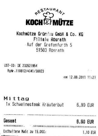 mmew Hffner Kochmtze Restaurant